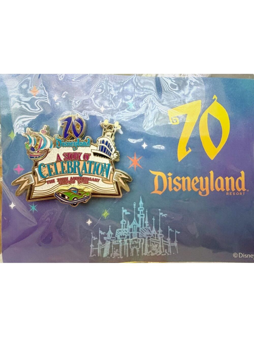 Disneyland | 70th Anniversary Guided Tour Pin | A Story of Celebration Exclusive